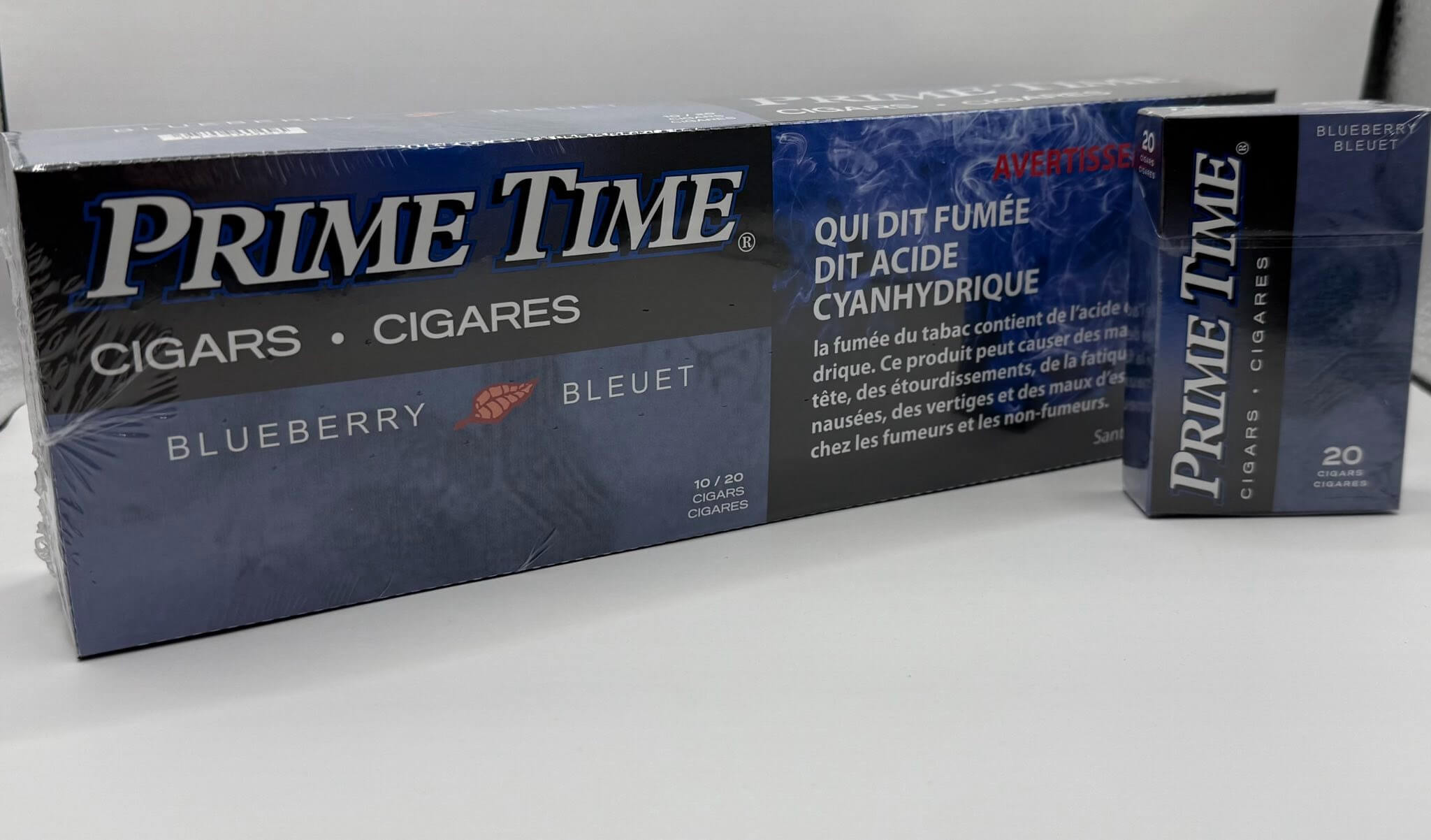 Prime Time Blueberry Pack and Carton